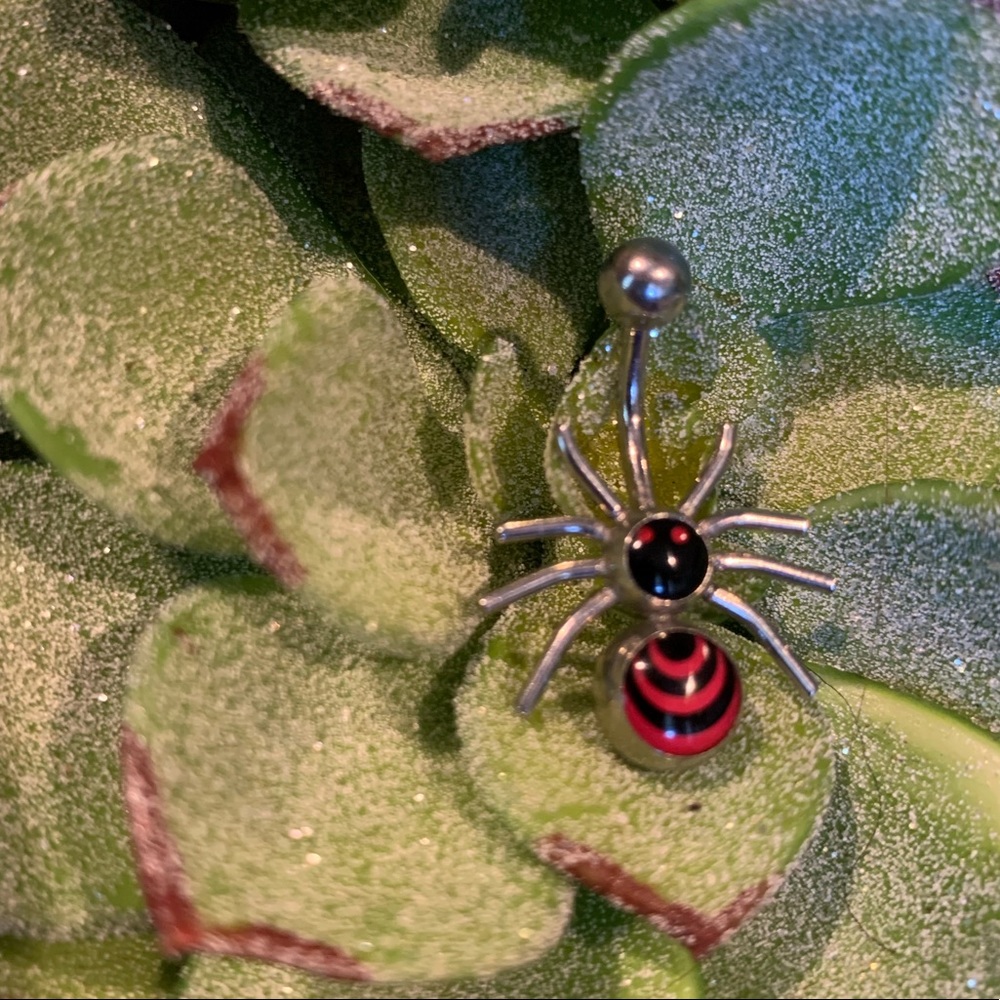 Spider Bellybutton Ring - Picture 2 of 5